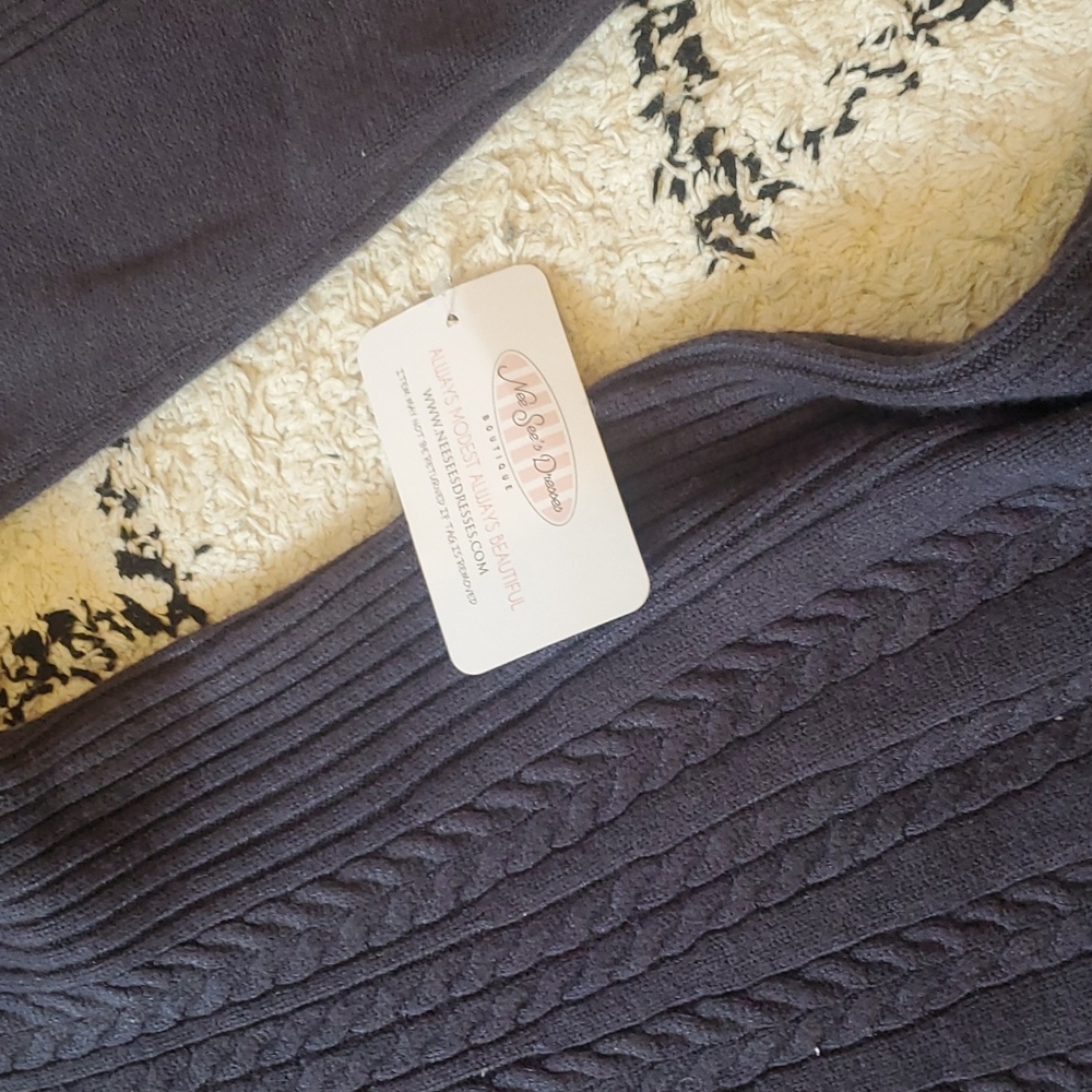 MOVING: MAKE OFFER! Neesee's Dresses Dark Blue Sweater Dress - Picture 2 of 5